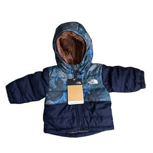 NWOT North Face Baby Reversible‎ Mount Chimbo Full-Zip Hooded Jacket 3-6 M